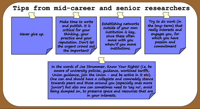 Tips from mid-careers and senior researchers 2